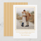 Kerstmis Foto Collage Gouden Kerstkaart Kaart (Voorkant / Achterkant)