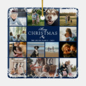 Kerstmis Foto Collage Keramische Versiering Keramisch Ornament (Achterkant)