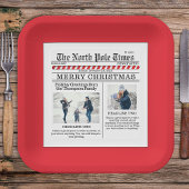 Kerstmis Foto Collage Simple Newspaper Papieren Bordje