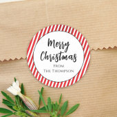 Kerstmis Foto Collage Simple Newspaper Ronde Sticker