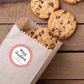 Kerstmis Foto Collage Simple Newspaper Ronde Sticker