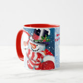 Kerstmis foto Cup voor Gift Giving Tekst toevoegen Mok (Voorkant links)