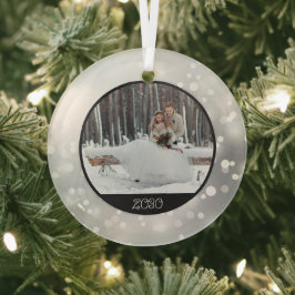 Kerstmis | Foto en jaartang Glas Ornament
