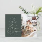 Kerstmis Foto Feestdagenkaart (Staand voorkant)