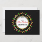 Kerstmis, foto-inzending, JOY Green Faux Jewels, Kaart (Achterkant)