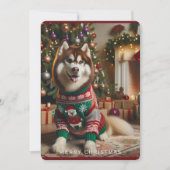 Kerstmis Foto Kerst Platte Kerstdag Kaart (Voorkant)