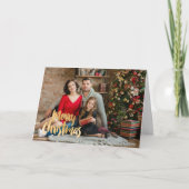 Kerstmis Foto Kerstkaart Kaart (Voorkant)