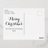 Kerstmis Foto Mandala  Folie Feestdagen Briefkaart (Achterkant)