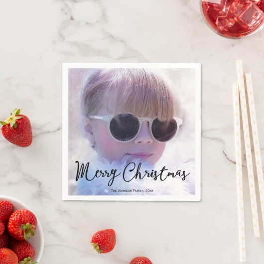 Kerstmis Foto Papieren Servetten (Insitu)