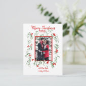 Kerstmis Foto Plat Kaart (Staand voorkant)
