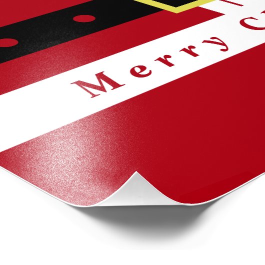 Kerstmis foto Print Grappig Sinterklaas ontwerp Afdruk (Hoek)