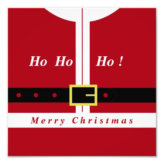 Kerstmis foto Print Grappig Sinterklaas ontwerp Foto Afdruk (Voorkant)