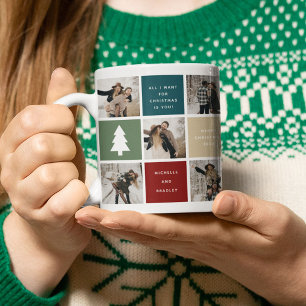 Kerstmis Foto Raster Koppels Koffiemok