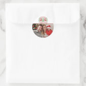 Kerstmis Foto Ronde Sticker (Tas)