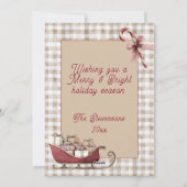 Kerstmis foto vakantie Kerstmis Merry & Bright ger Feestdagenkaart (Achterkant)