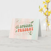 Kerstmis foto vakantie zwangerschap aankondiging (Gele Bloem)