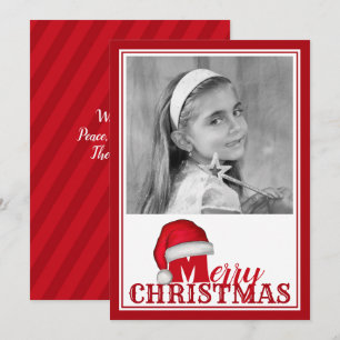 Kerstmis foto Whimsical Schattige Jolly Pet Feestdagenkaart