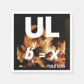 Kerstmis fotograferen - Yule Log Servet (Voorkant)