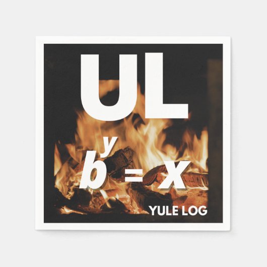 Kerstmis fotograferen - Yule Log Servet (Voorkant)