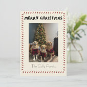 Kerstmis Fotokaart Feestdagenkaart (Staand voorkant)