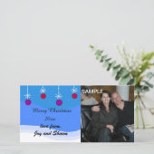 Kerstmis Fotokaart Feestdagenkaart (Staand voorkant)