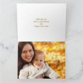 Kerstmis Fotonaam Custom Kleurplezier Uniek Kaart (Binnen)