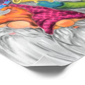 Kerstmis fotoprint met Happy Gnome Party Foto Afdruk (Hoek)