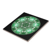 Kerstmis Fractal Design ~ Kaleidoscoop ~ * ~ Tegeltje (Zijkant)