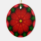 Kerstmis fractal keramisch ornament (Links)
