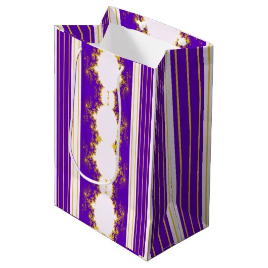 Kerstmis Fractal Paarse Cadeautas (Voorkant Gekanteld)