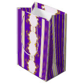 Kerstmis Fractal Paarse Cadeautas (Achterkant Gekanteld)