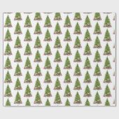 Kerstmis Franse Bulldog met geschenken Cadeaupapier (Vlak)