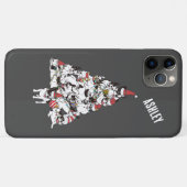 Kerstmis Franse Bulldog Puppy Kerstboom Case-Mate iPhone Case (Achterkant (horizontaal))