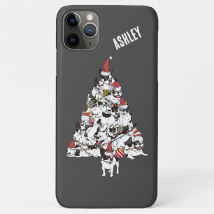 Kerstmis Franse Bulldog Puppy Kerstboom Case-Mate iPhone Case