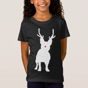 Kerstmis Franse Bulldog rendier Franse hond Gift T-shirt