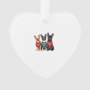 Kerstmis Franse Bulldog Xmas Franse Bulldog Hond M Ornament