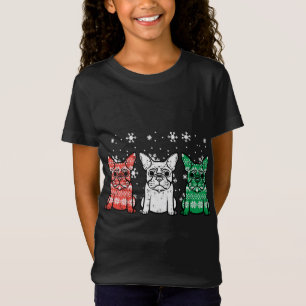 Kerstmis Franse Bulldogs Xmas Frenchie Hond T-shirt
