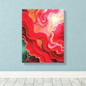 Kerstmis Frequentie Resonantie Premium Verpakt Canvas Afdruk (Insitu (Houten vloer))