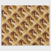 Kerstmis Fresco Angel Cadeaupapier (Vlak)