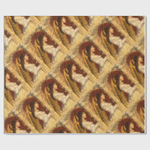 Kerstmis Fresco Angel Cadeaupapier (Vlak)