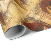 Kerstmis Fresco Angel Cadeaupapier (Rol Hoek)