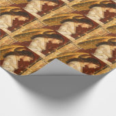 Kerstmis Fresco Angel Cadeaupapier (Hoek)