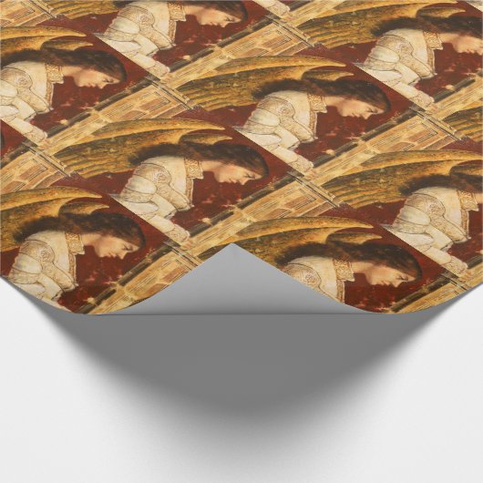 Kerstmis Fresco Angel Cadeaupapier (Hoek)