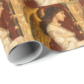 Kerstmis Fresco Angel Cadeaupapier (Rol Hoek)