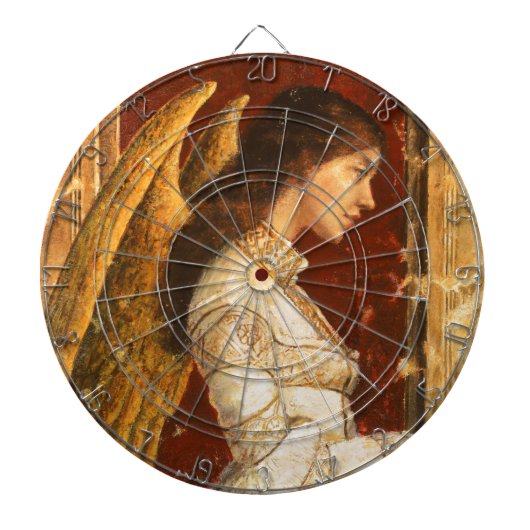 Kerstmis Fresco Angel Dartbord (Voorkant)