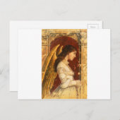 Kerstmis Fresco Angel Feestdagenkaart (Voorkant / Achterkant)