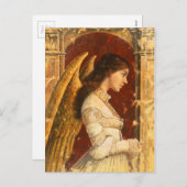 Kerstmis Fresco Angel Feestdagenkaart (Voorkant / Achterkant)