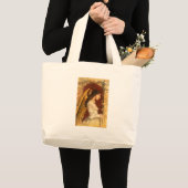 Kerstmis Fresco Angel Grote Tote Bag (Voorkant (product))