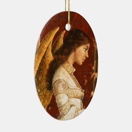 Kerstmis Fresco Angel Keramisch Ornament (Rechts)