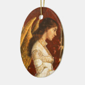 Kerstmis Fresco Angel Keramisch Ornament (Links)